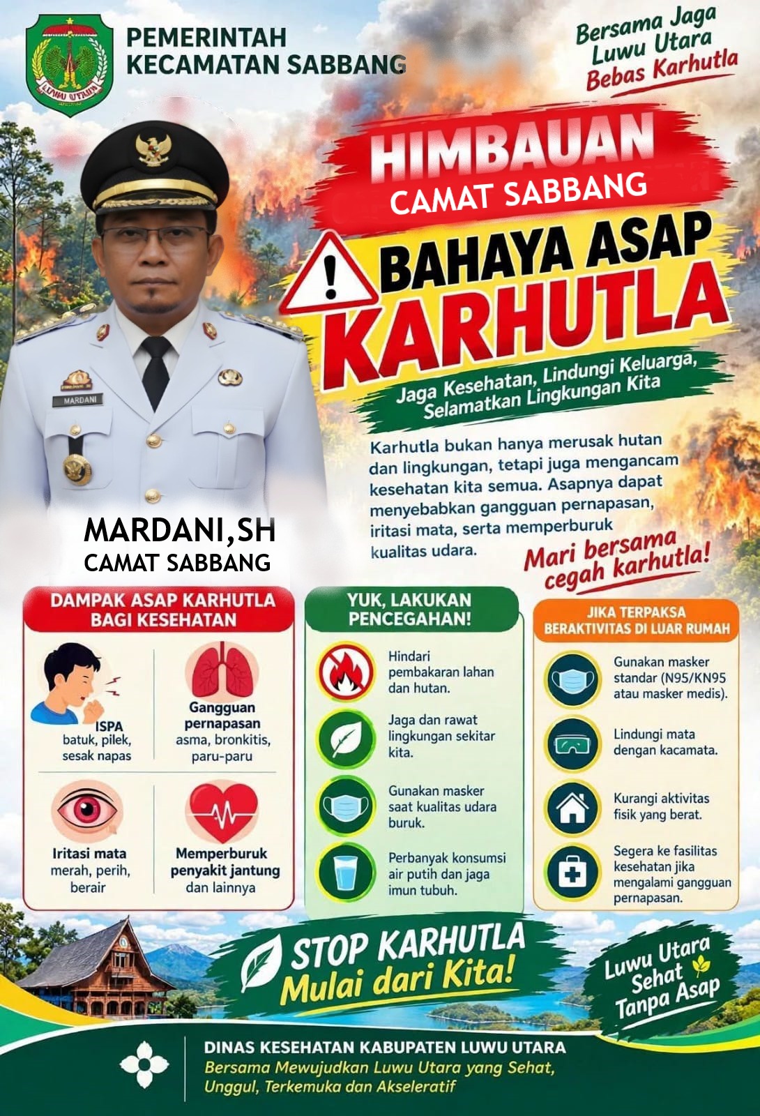 WASPADA BAHAYA KABUT ASAP KARHUTLA