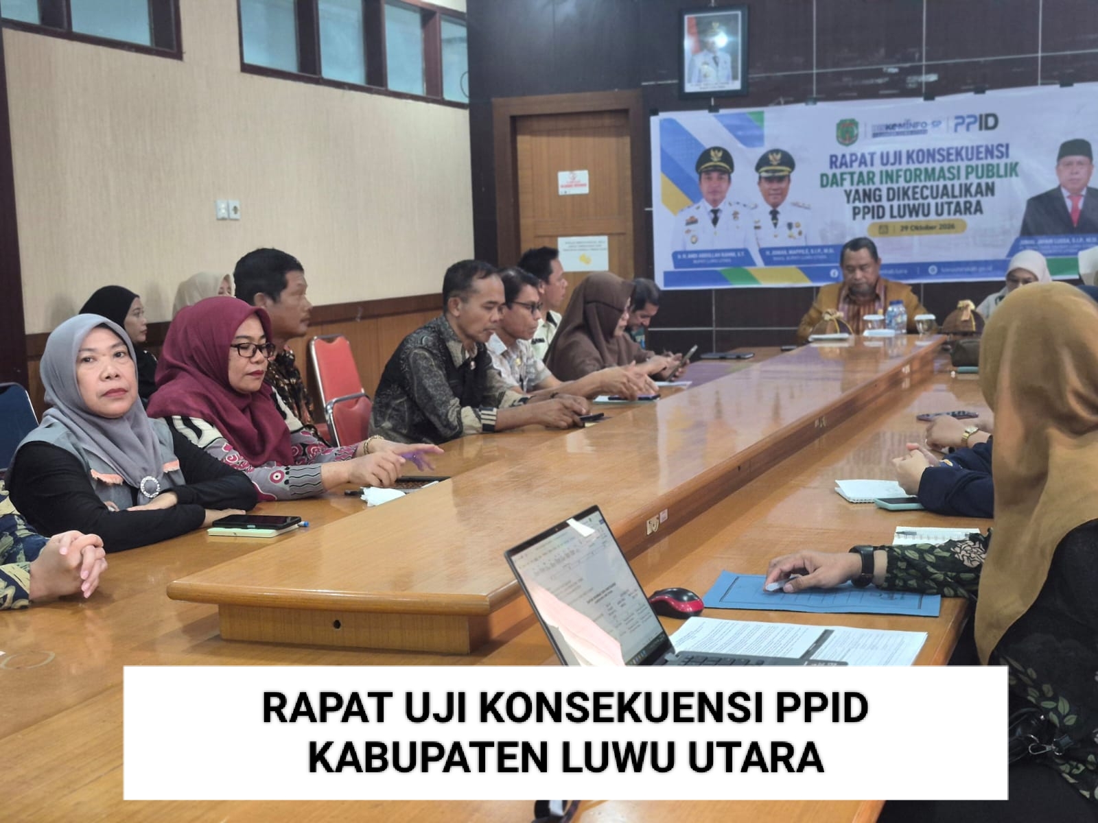RAPAT UJI KONSEKUENSI PPID KABUPATEN LUWU UTARA